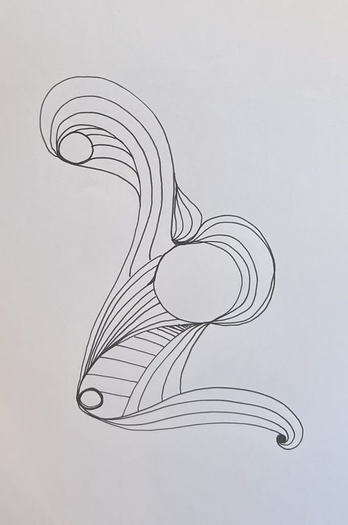 creative doodle for inner calm